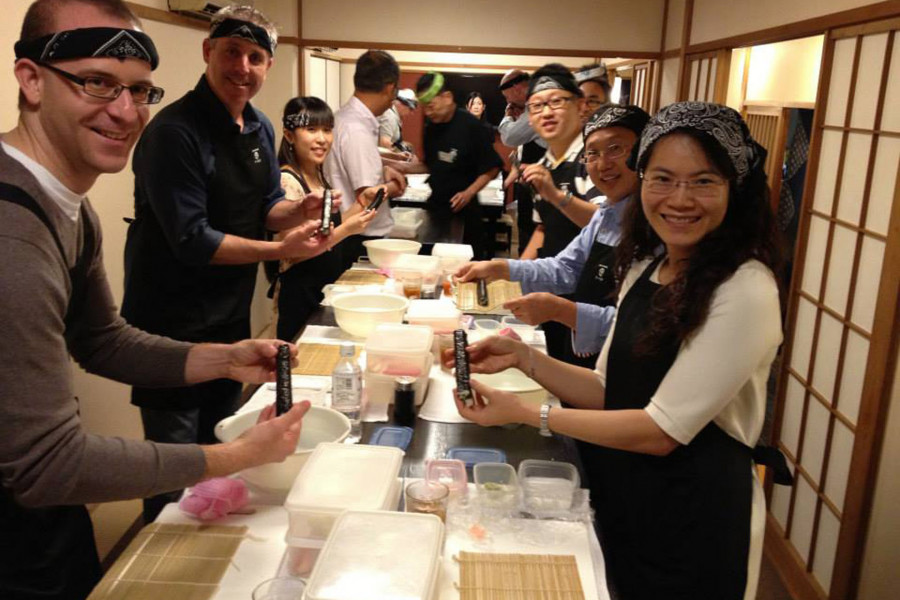 藤沢宿と寿司つくり体験