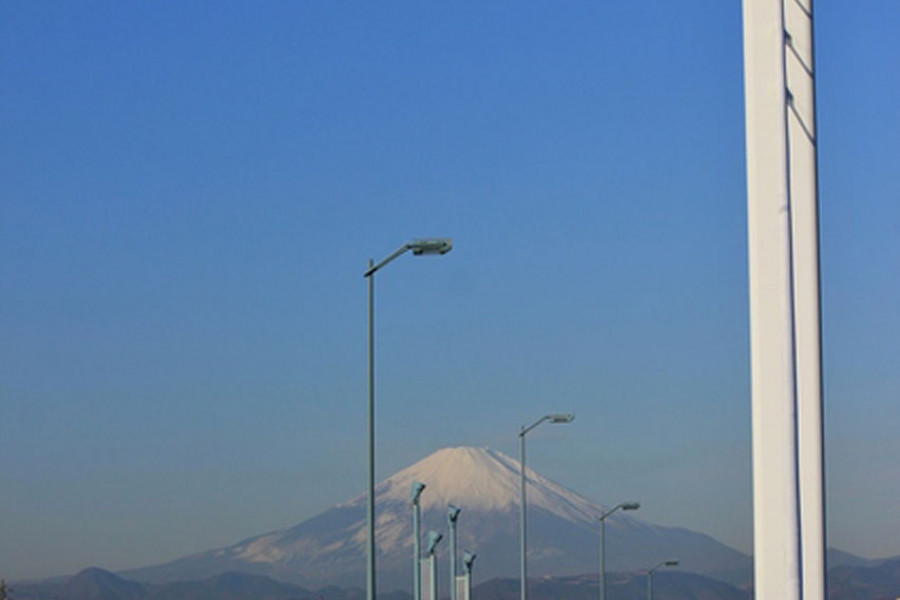 SunSunマルシェと湘南銀河大橋から見る富士山