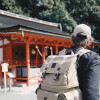 Visiting a Shinto shrine