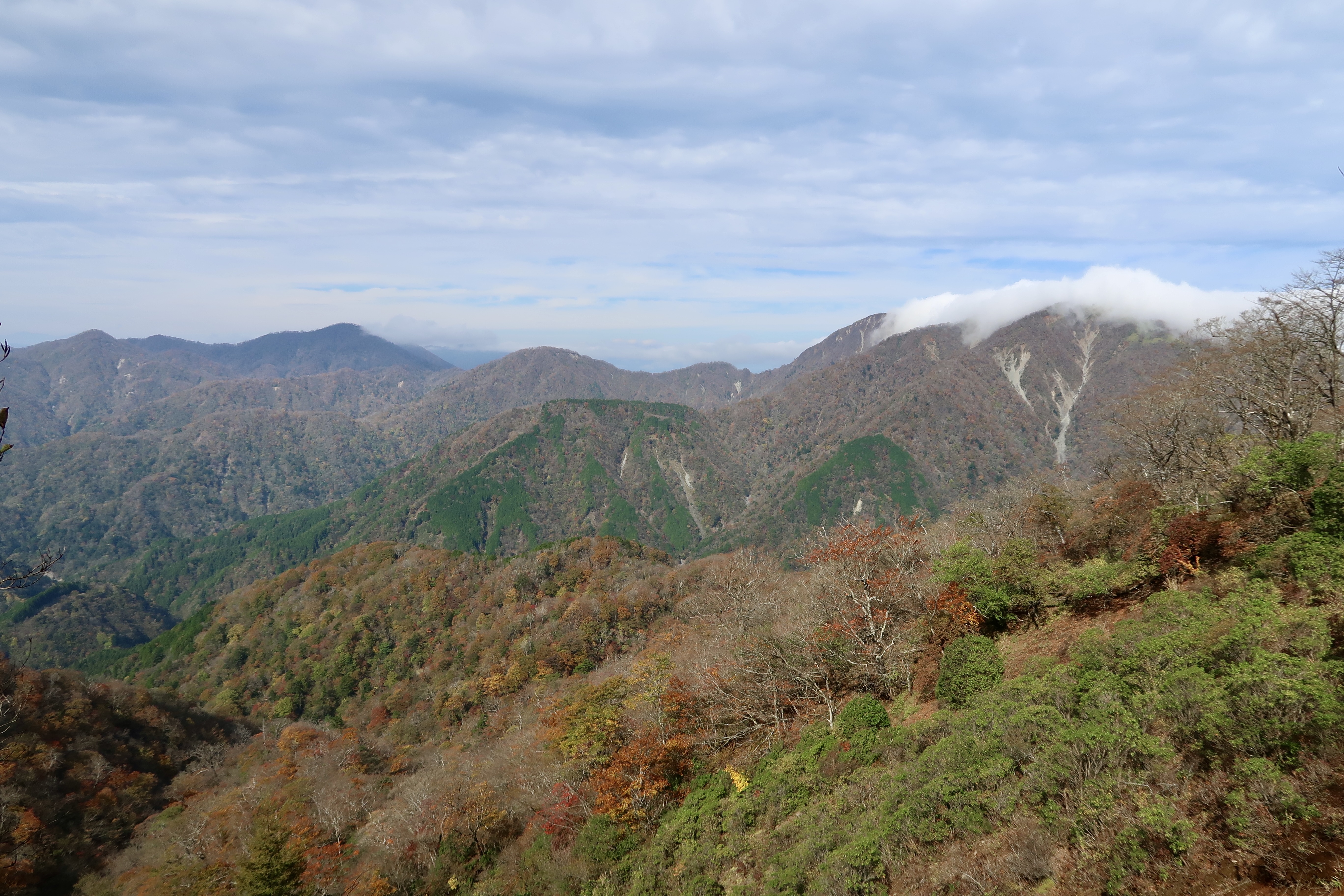 Fog rolling over the mountains