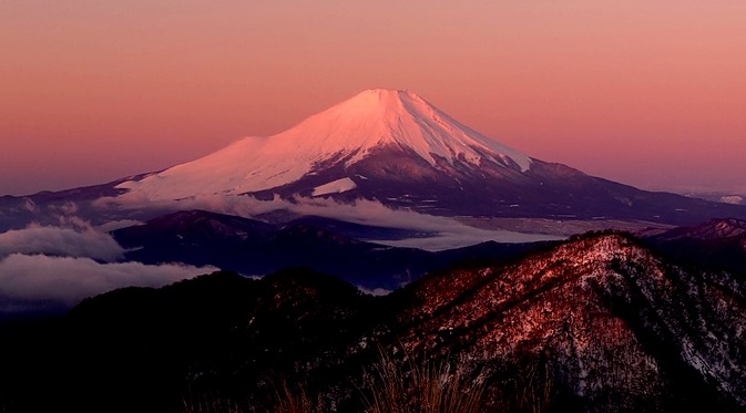 View of Mt. Fuji from Hirugatake Hut (Photo: Hirugatake Hut)