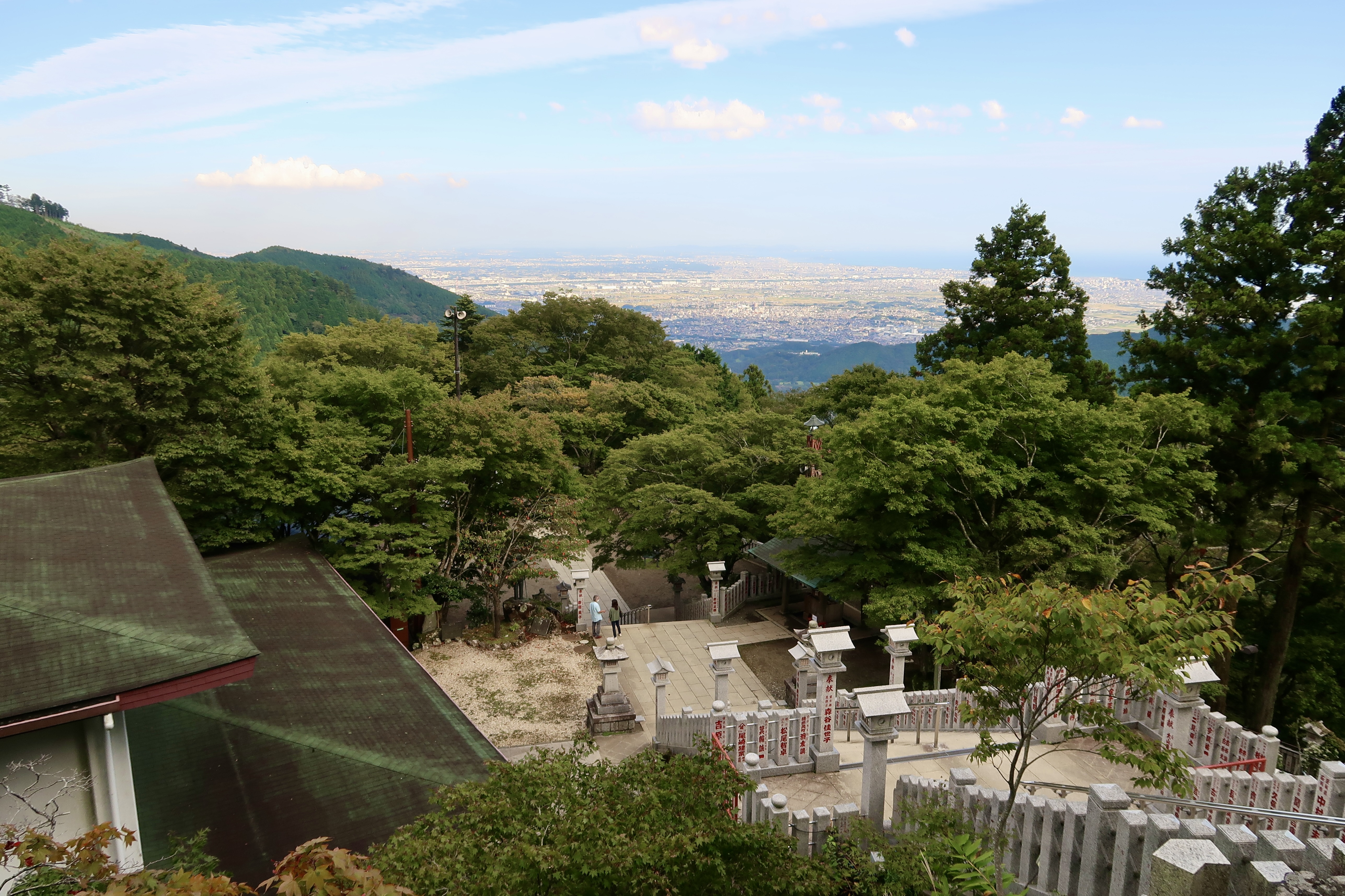 Le point de vue depuis le sanctuaire Oyama Afuri