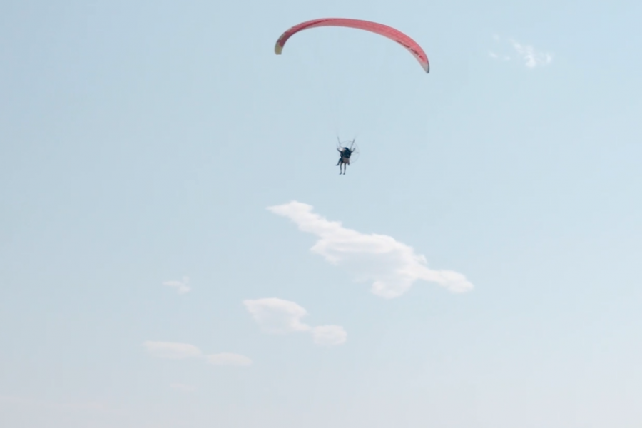 Paragliden in Hiratsuka