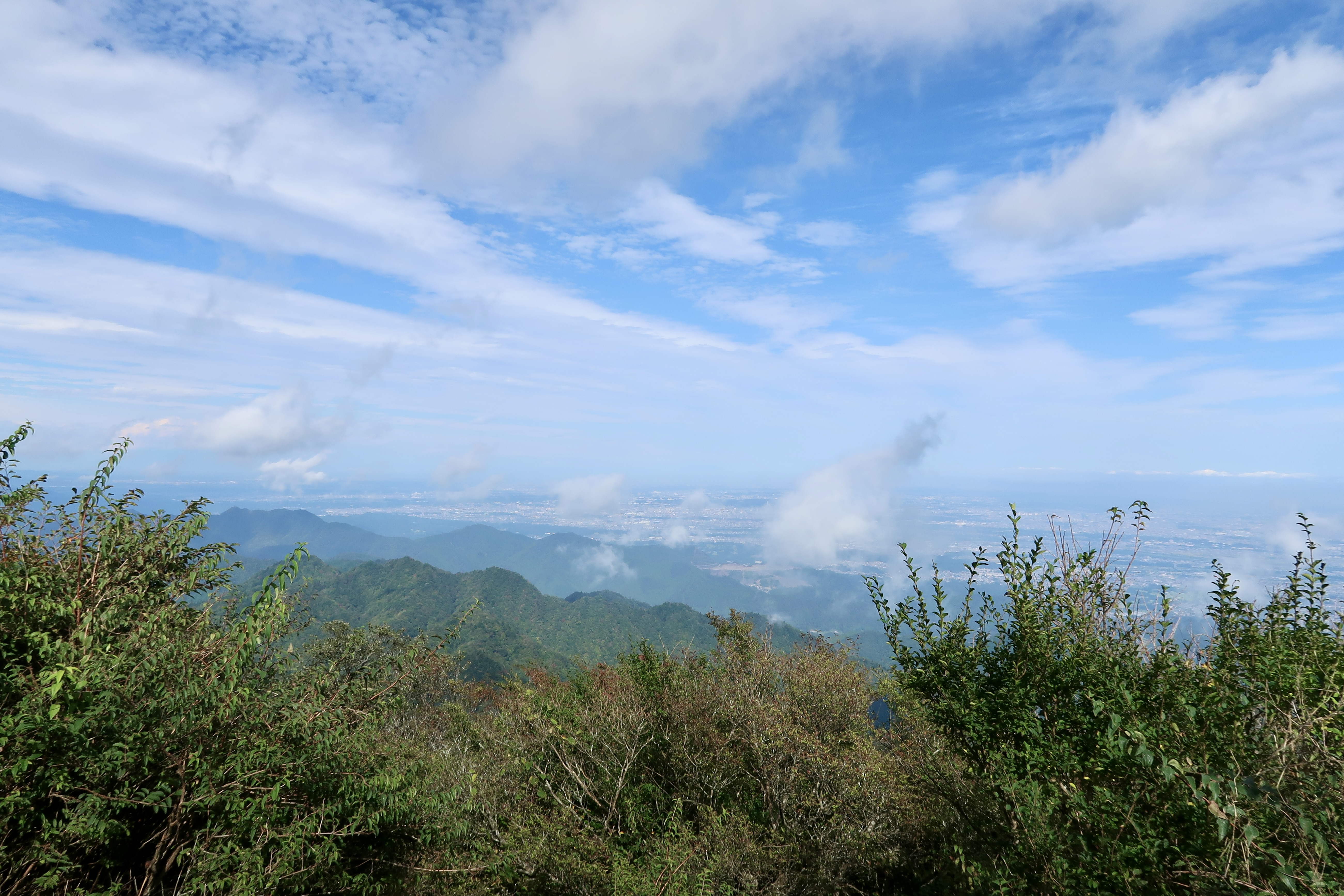 Ausblick vom Gipfel des Oyama