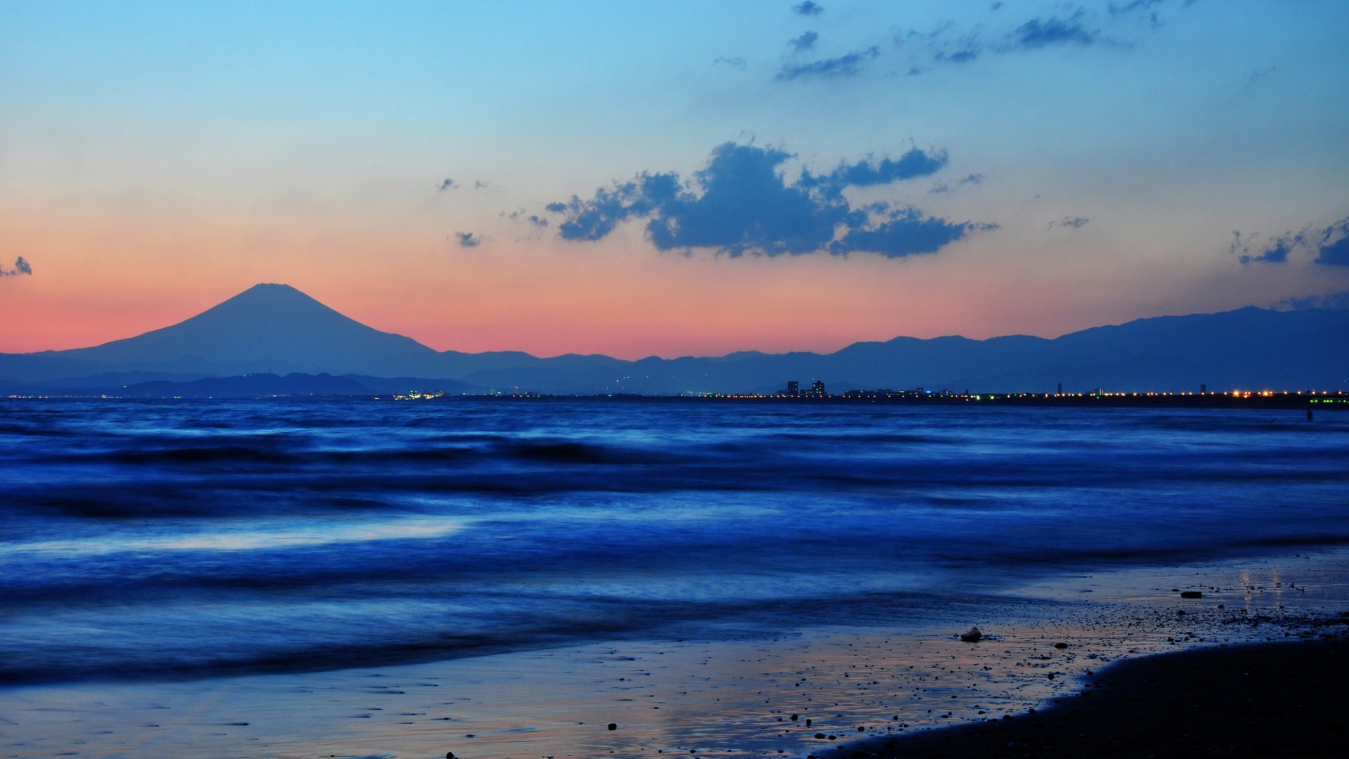 View of Mt Fuji from the Shonan coast