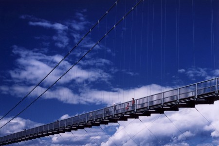 สะพานแขวน (โอะซึตริบะชิ) ทะเลสาบมิยะงะเสะ