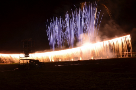Festival de feux d&#039;artifice sur la rivière Sakawa à Odawara