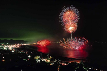 미우라 해안 노리오 마츠리 불꽃놀이 축제