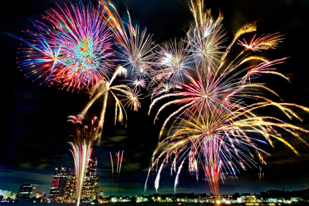 Feiertag der Stadtverwaltung von Kawasaki - Tamagawa Feuerwerksfest image
