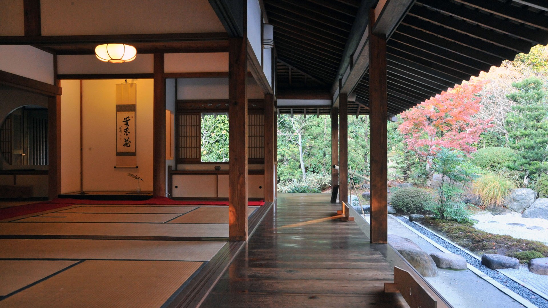 Jomyouji Kisenan (thé vert dans une salle de tatamis)