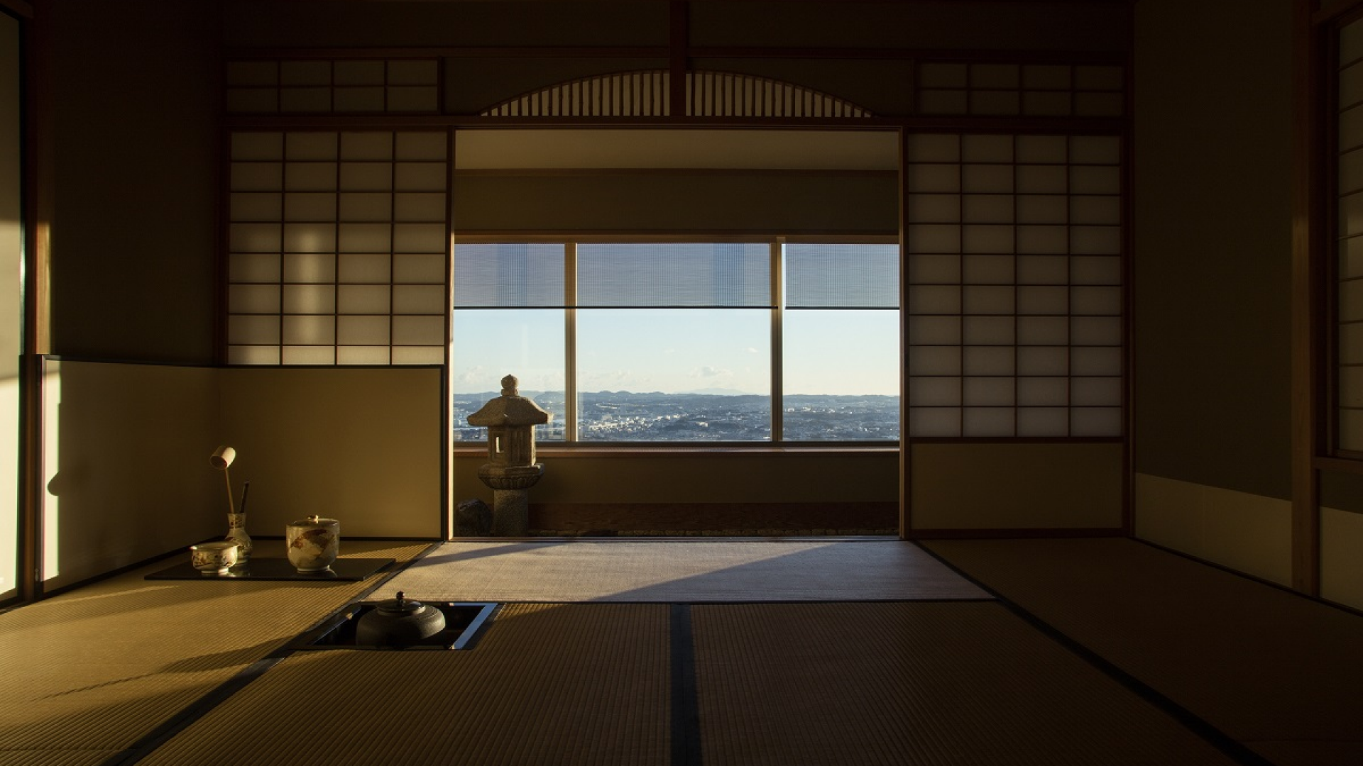 La salle Kaikoh-an pour la cérémonie du thé japonais