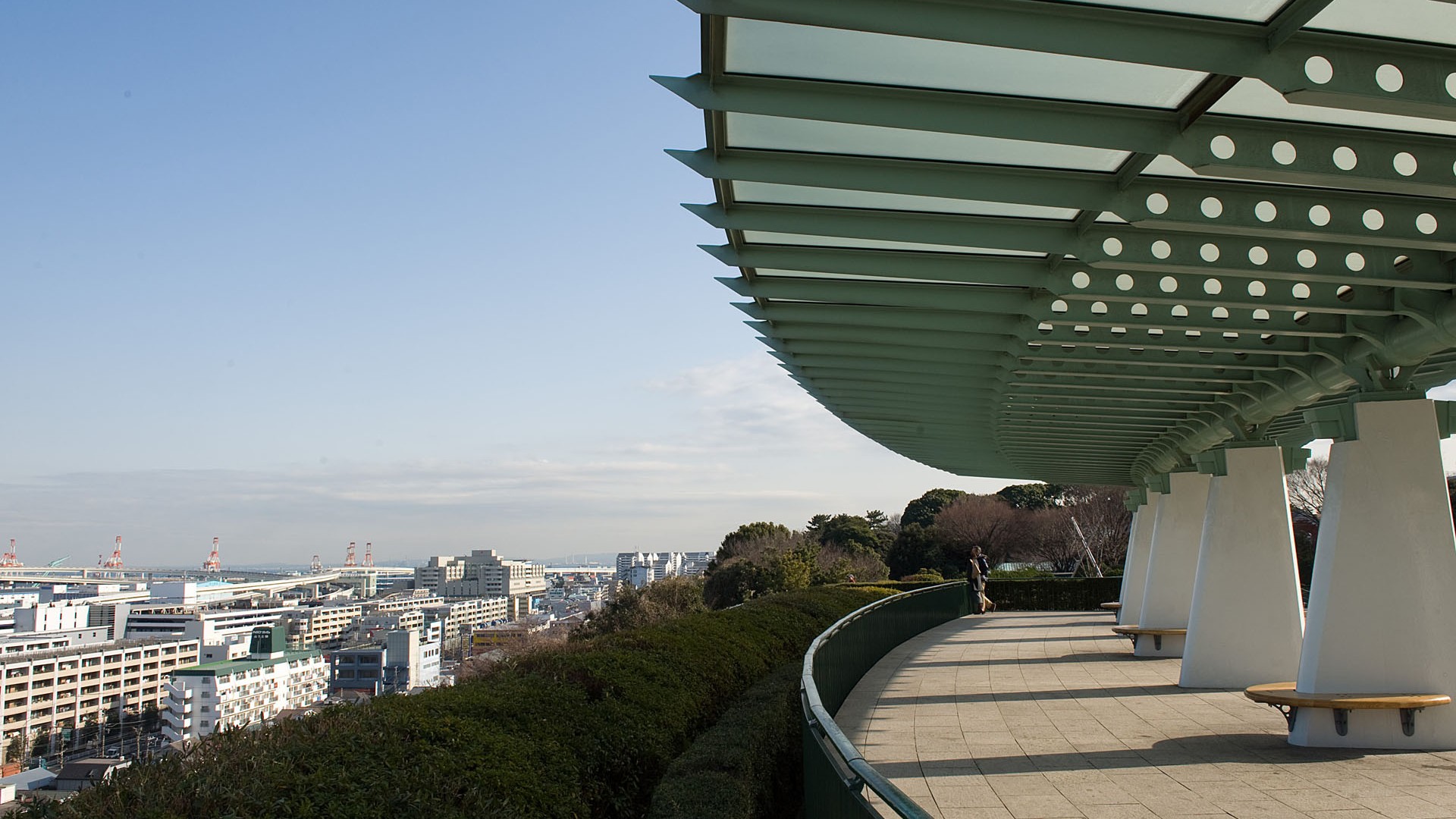 Parc avec vue sur le port (Minato-no-Mieru Oka Koen)