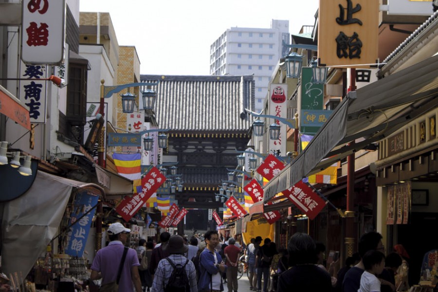 川崎大师（仲见世街散步、祛痰糖）