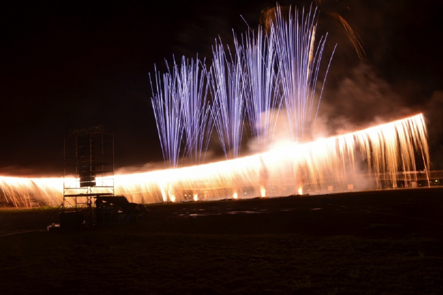오다와라 사카와 강 불꽃놀이 축제