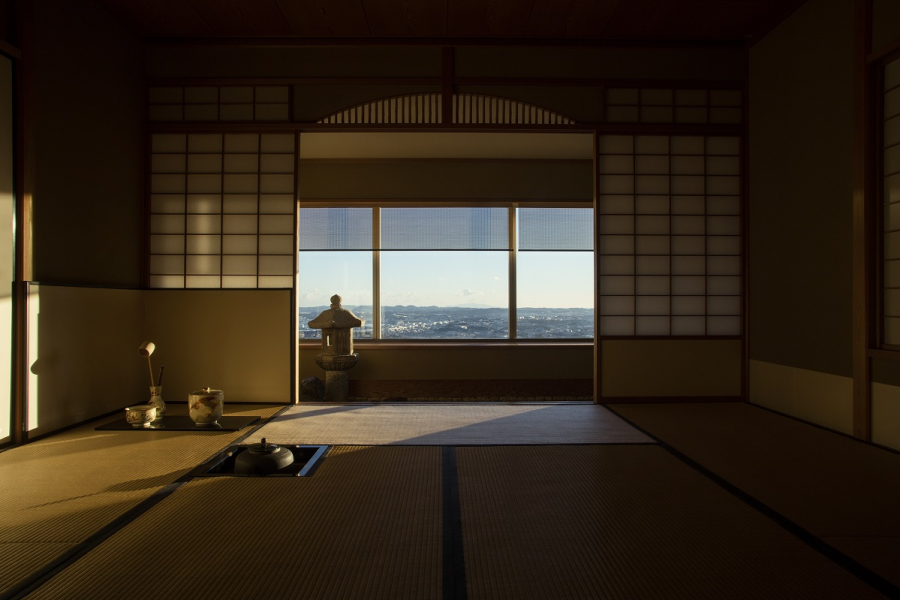 La salle Kaikoh-an pour la cérémonie du thé japonais