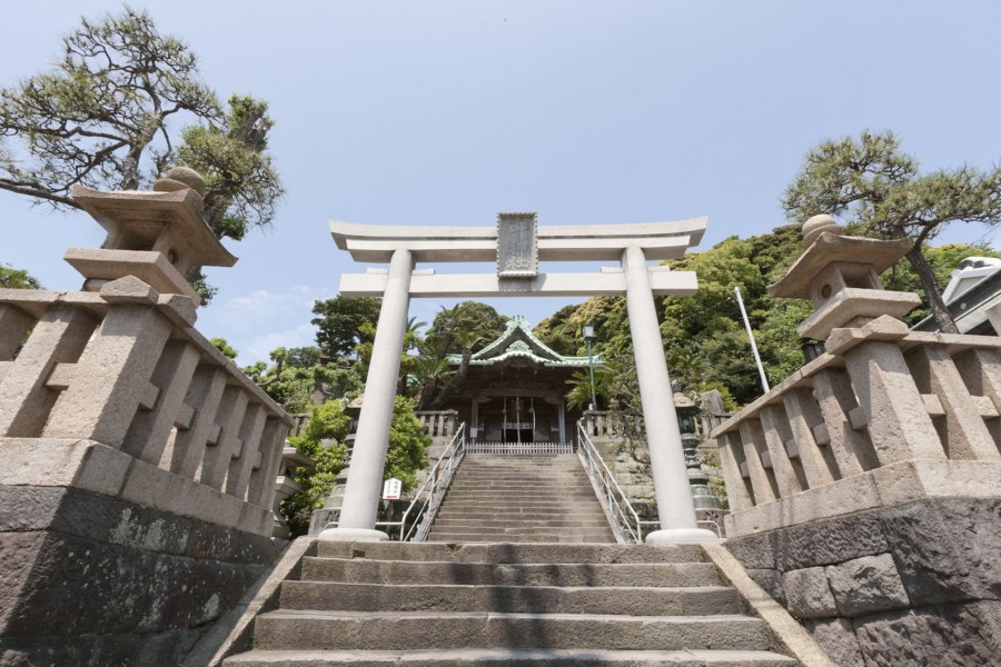 Santuario Nishikano (Grabado de Kanagawa no Miya)