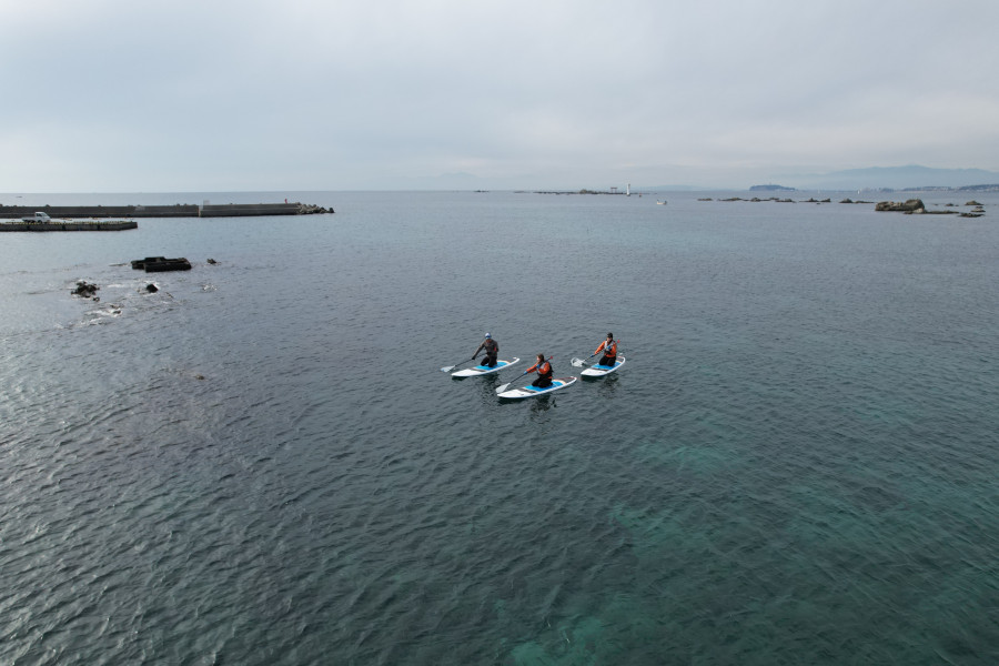 ประสบการณ์ยืนพายเรือHayama Ocean Sports